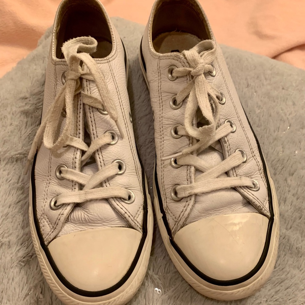 All Star Chuck Taylor Leather Converse Unisex Women’s 6 - Picture 2 of 11
